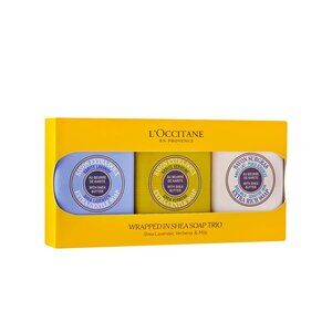 L'OCCITANE Limited Edition  Shea Extra-Gentle Solid Soap Gift Set 250G X 3 NIB